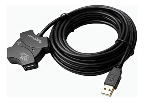 Mutecpower Cable De Extensión Activo Usb 2.0 De 16,5 Pies
