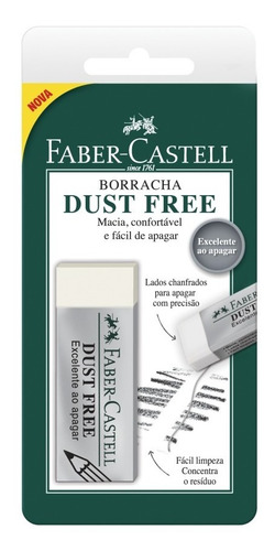Borracha Dust Free Grande Concentra Resíduo Faber Castell