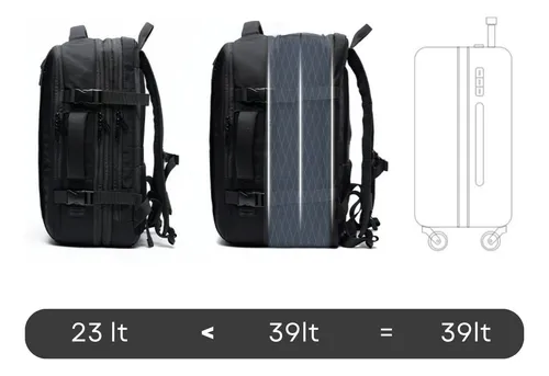 Mochila De Viaje Expandible Explorer -carry-on Para Avión, Viral, Con  Sujetador De Ropa, Impermeable, Compartimento