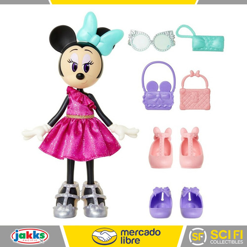 Muñeca Minnie Mouse Set De Accesorios De Moda Disney