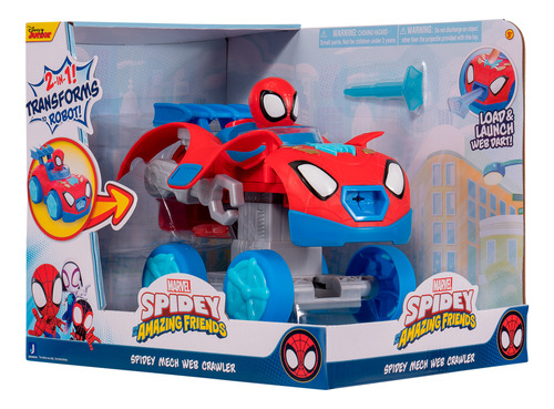Vehículo Escalador Mecánico Que Dispara Spidey Spidey
