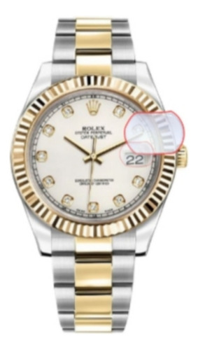 Lupa Cyclop Cristal Mineral, Para Rolex O Reloj Con Fechador