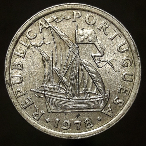 Moneda Portugal 2.50 Escudos 1978 