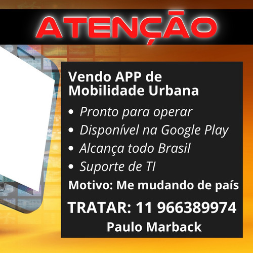 Imagem 1 de 3 de Aplicativo De Mobilidade Urbana Igual Uber