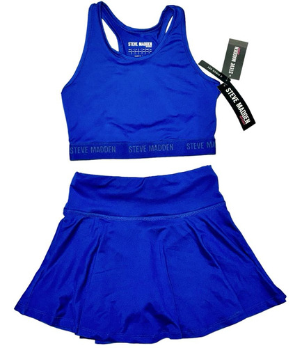 Conjunto Steve Madden De Niña Talla 9/10 Falda Con Short.