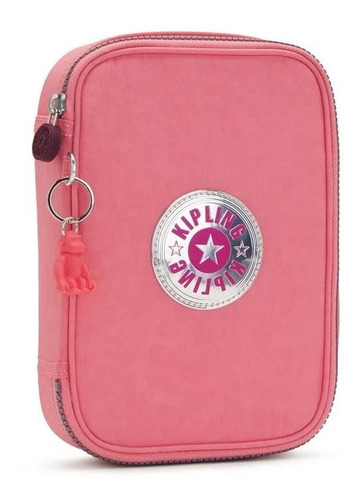 Imagem 3 de 5 de Estojo Grande Estruturado 100 Pens Kipling Original Pink