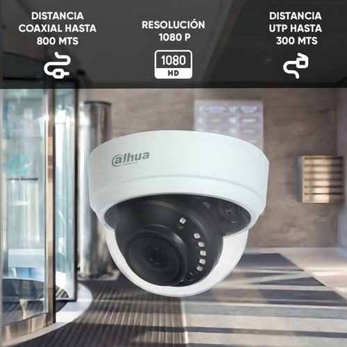 Dahua Cámara Domo Cooper D1a2128 Lente Fijo De 2.8 Mm 103 Gr