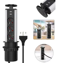 Comprar Torre Enchufe Chileno 3 Orificios(3 Enchufes + 2 Usb)