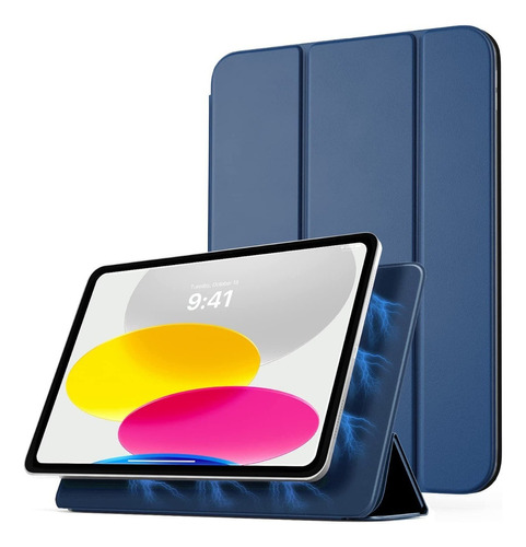 Smart Folio Para iPad 10ma Gen 10.9 (2022) A2696 A2757 Navy
