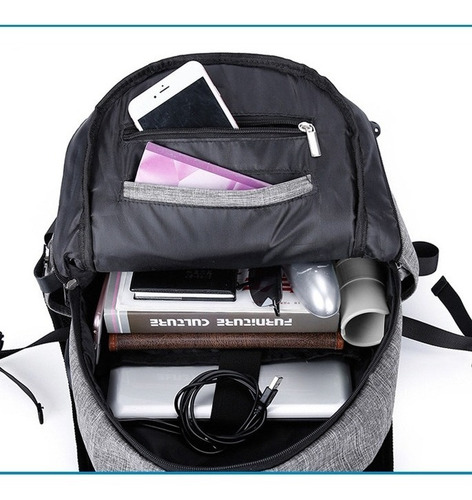 Mochila Multifuncional Notebook Viagem Business Com Usb Cor Rosa-escuro