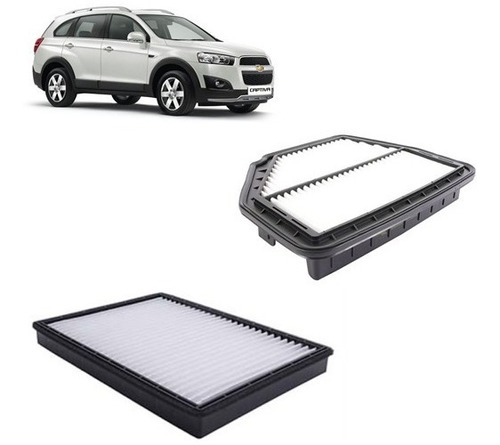 Kit Filtros Aire/polen Para Chevrolet Captiva 2.2 12-18