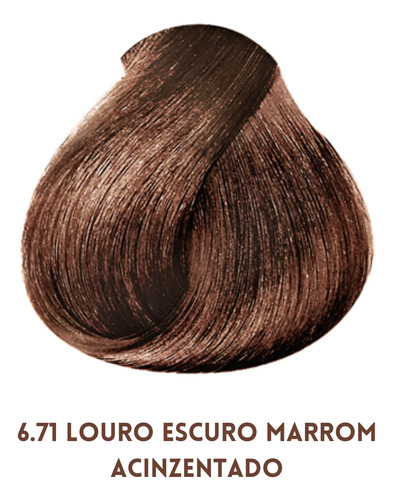 Coloración Vegana Profesional Corative Color+ De Sírius 60g Tono 6.71 Rubio Castaño Oscuro Ceniza 60G