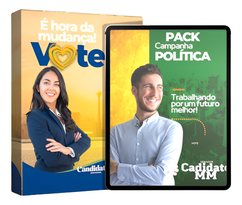Pack Plr Campanha Política - 220 Artes Prontas E Editáveis