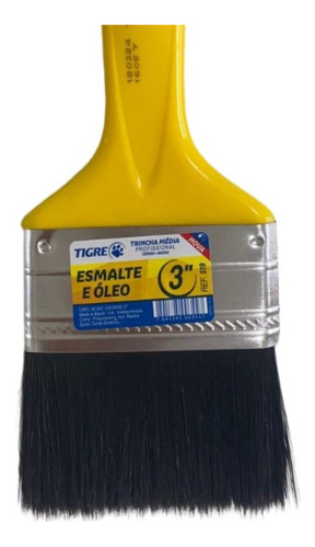 Kit 2 Trincha Pincel Pintura Tinta Esmalte Óleo 3'' Tigre