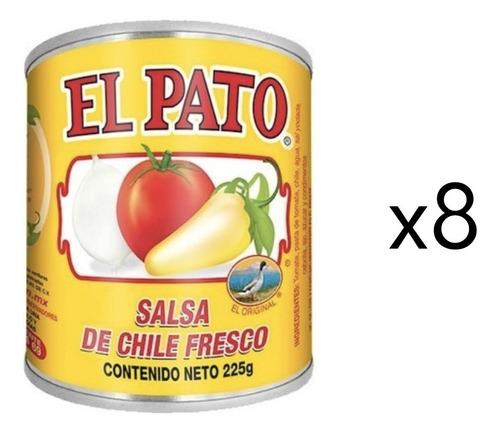 Salsa Pato Chile Fresco 225g 8 Piezas