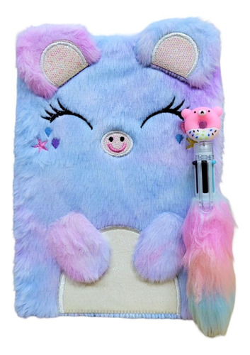 Cuaderno  Anotador Infantil Peluche C/ Lapicera Jeg 15222