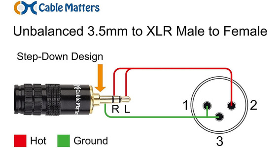 a una sola entrada de línea XLR en una consola de mezcla, MOBOREST 1/8 pulgadas son ideales para Walkman 3,5 mm 1.5M / 5FT TRS estéreo TO XLR 3 pin macho cable del micrófono etc videocámara 