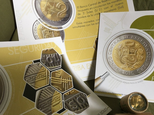 Primeras Monedas 2 Y 5 Soles Lineas Nazca Coleccion Completa