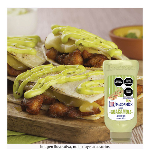 Aderezo De Mayonesa Mccormick Con Guacamole Squeeze 305g