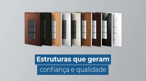 Placa 4x4 6 Postos Branco Com Suporte Simon 19