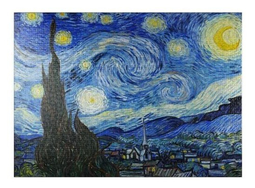 Rompecabeza Típico The Starry Night 1889 De Vincent Van Gogh