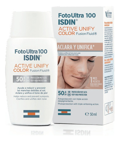 Foto Ultra 100 Active Unify Color Fusion Fluid Spf50+ Isdin