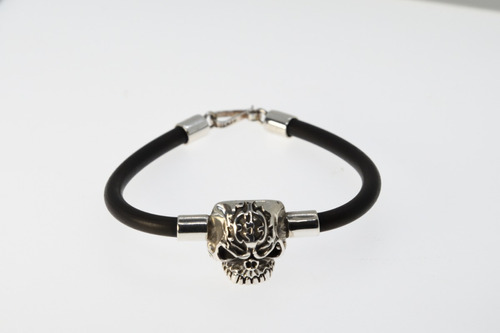 Pulsera Calavera Plata .925