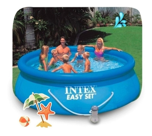 Pileta Easy Set Inflable 366x76cm 5621l C/ Bomba Intex Cuota