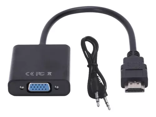Conversor Adaptador HDMI a VGA Nictom Activo Con Audio Local