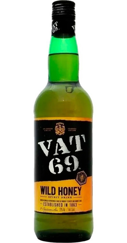 Whisky Vat 69 Wild Honey 750ml Botella Bebidas Importado