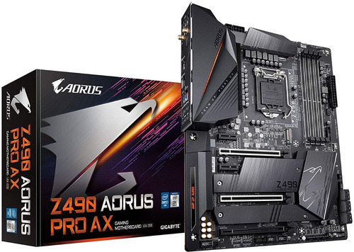 Placa-mãe Gigabyte Z490 Pro Ax 1200 Ddr4 Wifi C preta