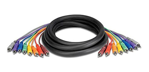 Imagen 1 de 1 de Hosa Cra-802 Rca A Rca Serpiente Desequilibrada, 2 Metros
