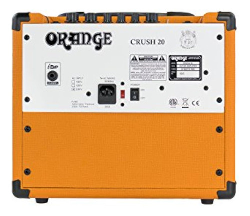Amplificador Gu Orange Crush20 Crush 20 de dois canais de 20 W