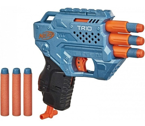 Pistola Nerf Elite 2.0 Trio Td-3 - Incluye 6 Dardos