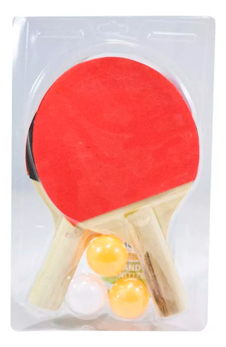 Juego De Ping Pong 2 Paletas + 3 Pelotas Shenli
