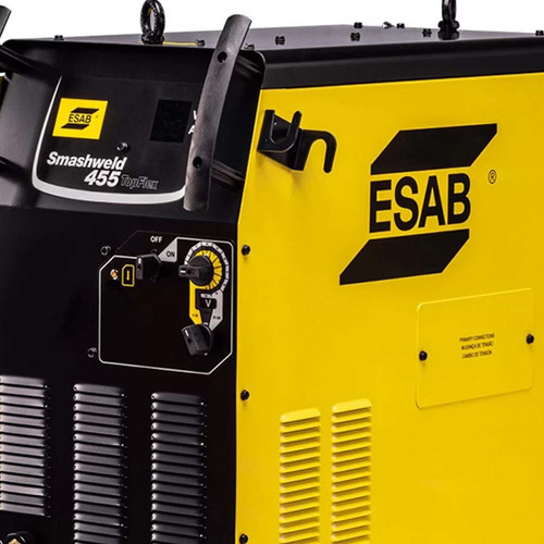 Máquina Solda Mig Esab 0742525 Smashweld 455 4x4 Topflex Trifás 400a Cor Amarela Frequência 50/60Hz 220V/380V/440V