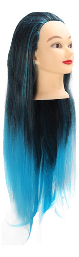 Cabeça De Manequim De Cabelo Colorida Braiding Practice Dres