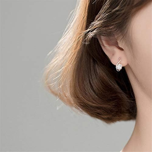 Crystal Music Note Pendientes Pequeños De Plata Esterlina Pa