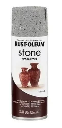 Lata Rust Oleum Stone Efecto Piedra Gris