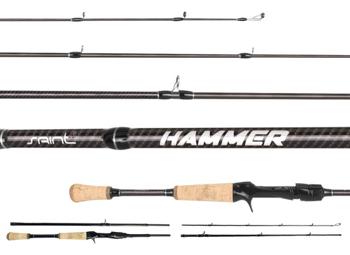 Vara Carretilha Saint New Hammer (1,73m) 7-17lbs - 4 Partes