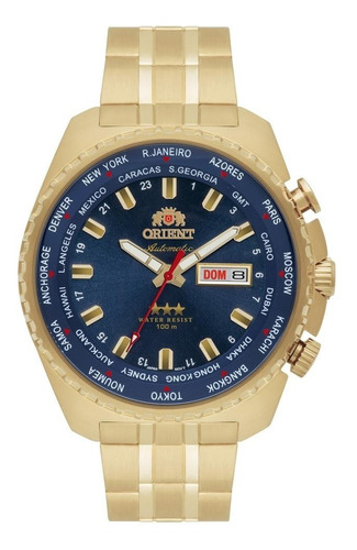 Relógio Orient Masculino Ref: 469gp057 D1kx Automático Gmt