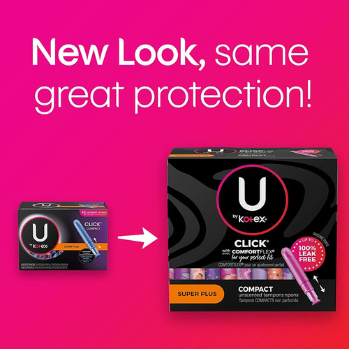 45 X Kotex U Super Plus Tampones De Seguridad Absorbentes