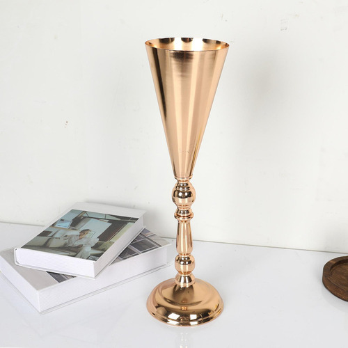 Vaso Trompete Flores Para Casamento, Centro 12x42cm