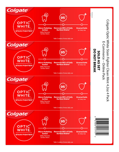 Pasta De Dientes Colgate Optic White Stain Fighter 125 Ml, P