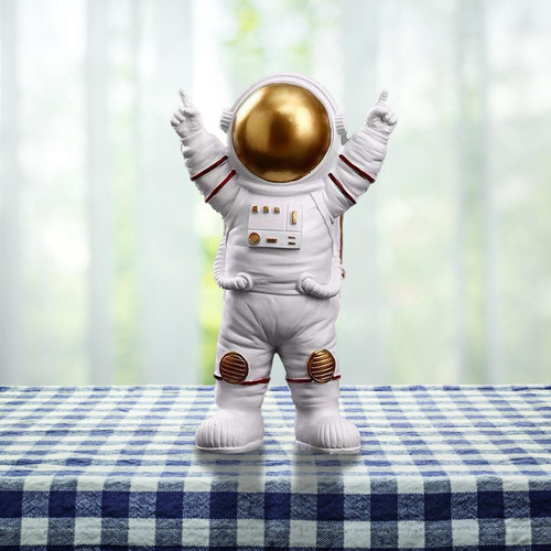 2x Estátua De Astronauti Estatueta De Astronauti Para De