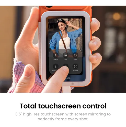 【ライト付】 Insta360 Snap Selfie Screen Tela Selfie Insta360 Snap 4k Com Luz Para iPhone E Android