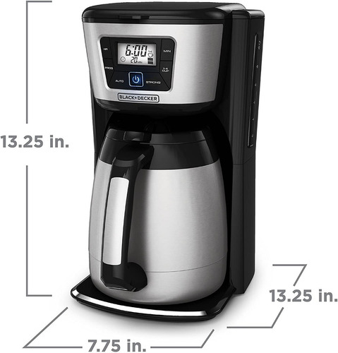 Imagen 3 de 10 de Coffee Maker Black+decker Modelo (cm2035b) Nuevo En Caja