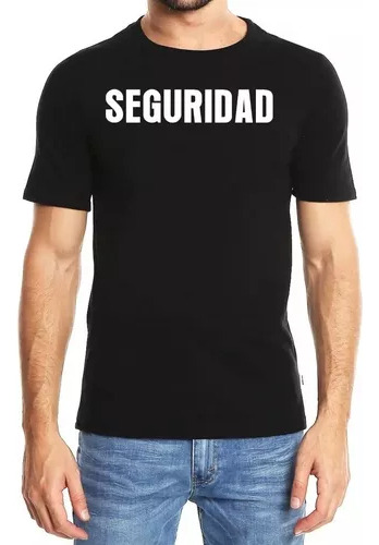 Remera Seguridad Eventos Cadenero Staff Unisex