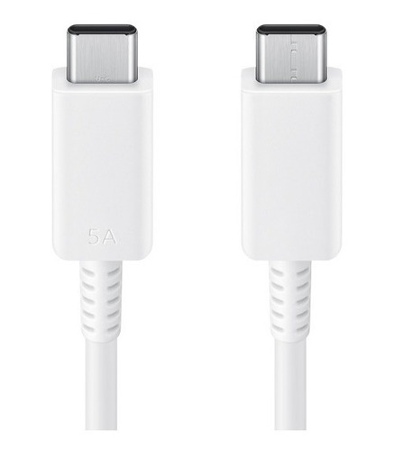 Imagen 2 de 2 de Cable Usb C To C 1.8m Max 5a, 100w Whit Ean Samsung