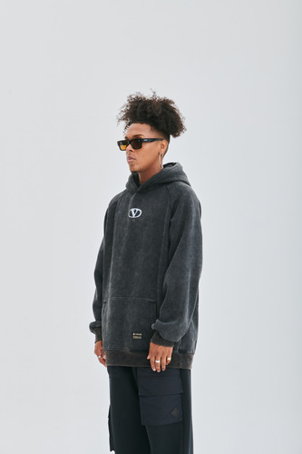 Buzo Oversize Vicus Nebraska Unisex Canguro Frisa Lavado